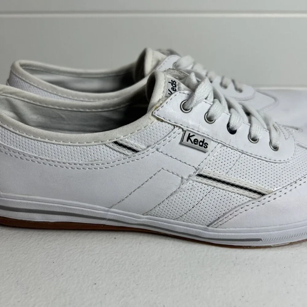 Keds Ortholite Shoes Women’s Size 8.5 White Leather Memory Foam Sneakers